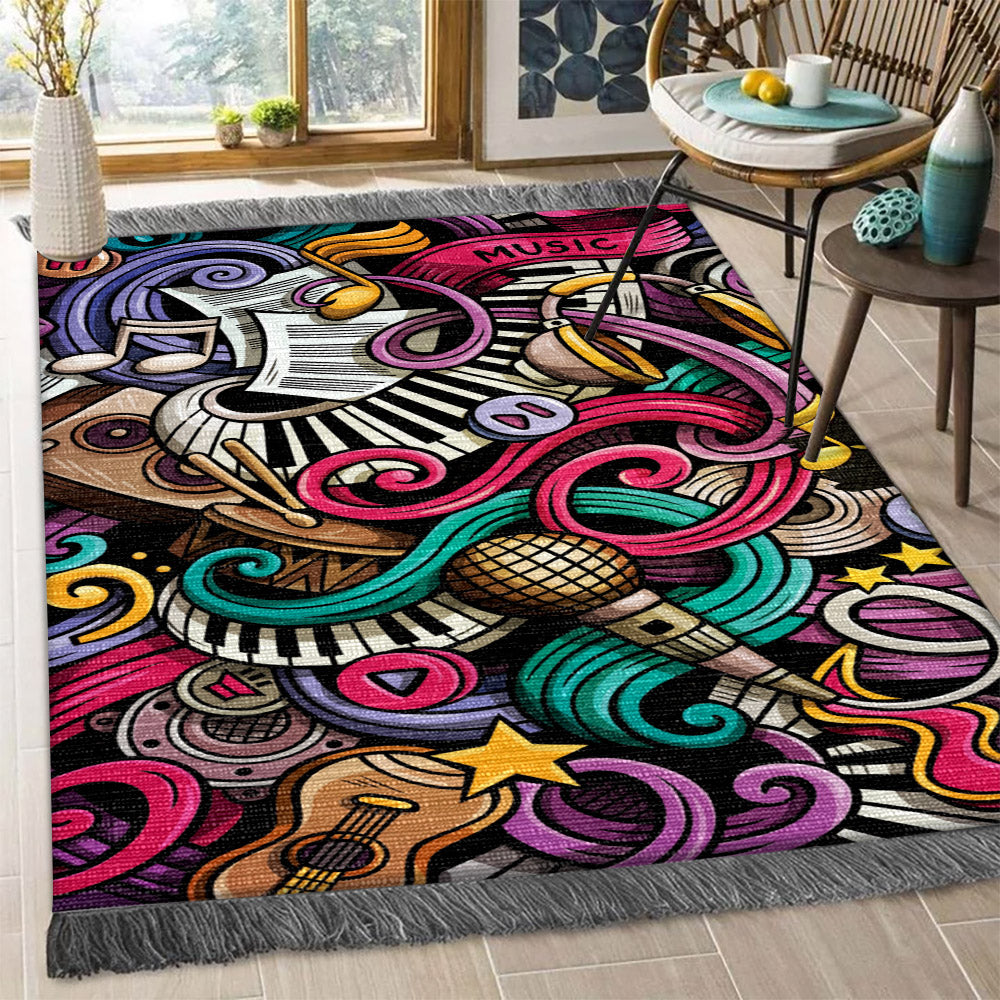 Music HM1710105F Decorative Floor-cloth