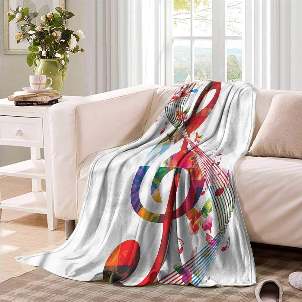 Music Notes CLG2110087F Sherpa Fleece Blanket
