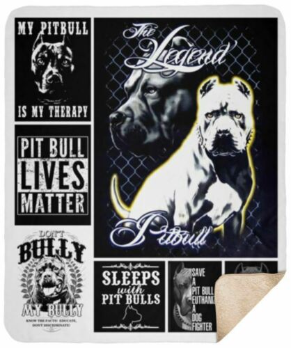 My Pitbull CLM2012543S Sherpa Fleece Blanket