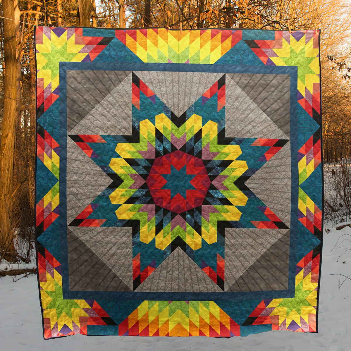Native American Star Quilt Blanket TL02032302BL