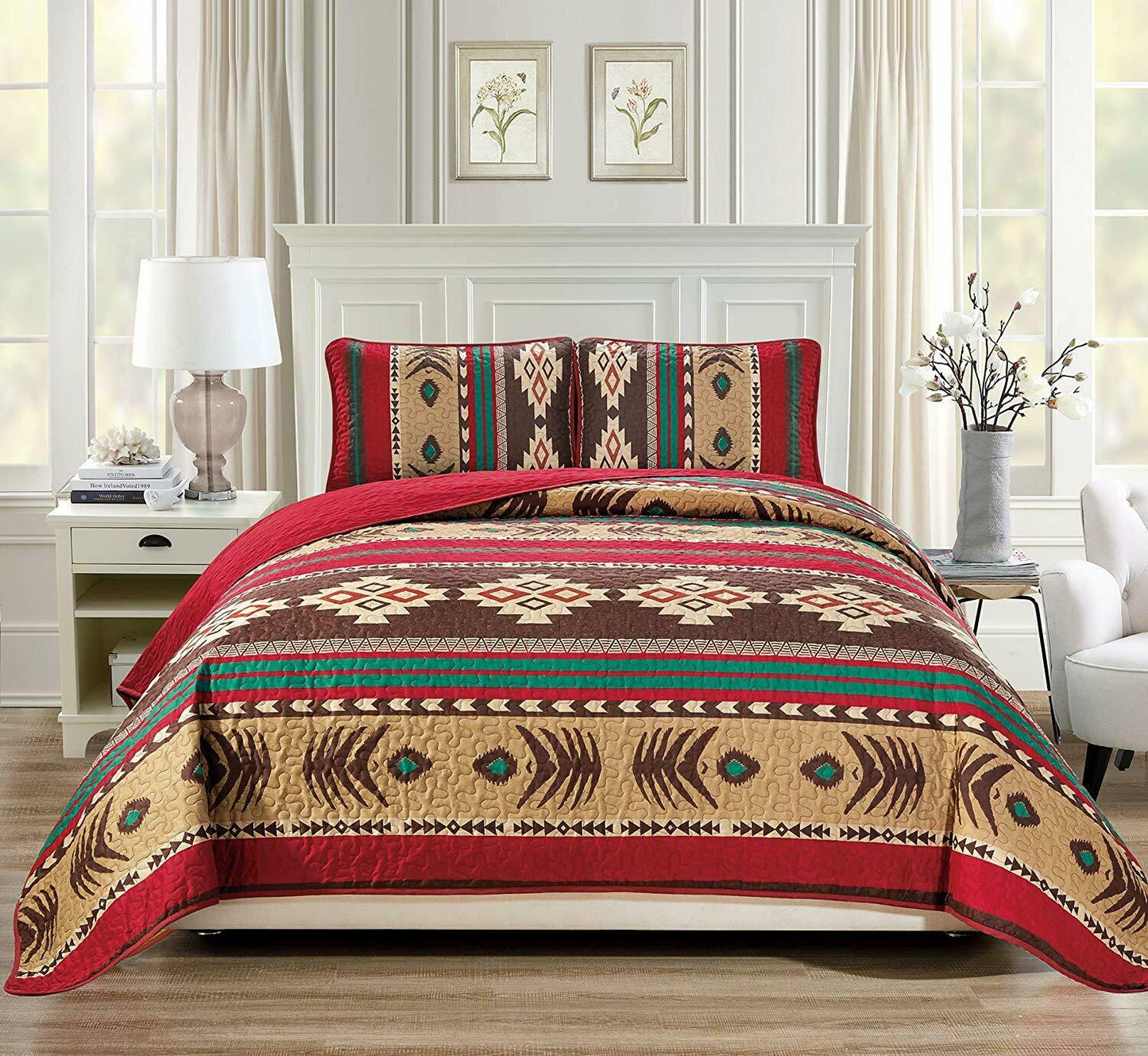Native American CL120867MD Quilt Bedding Set