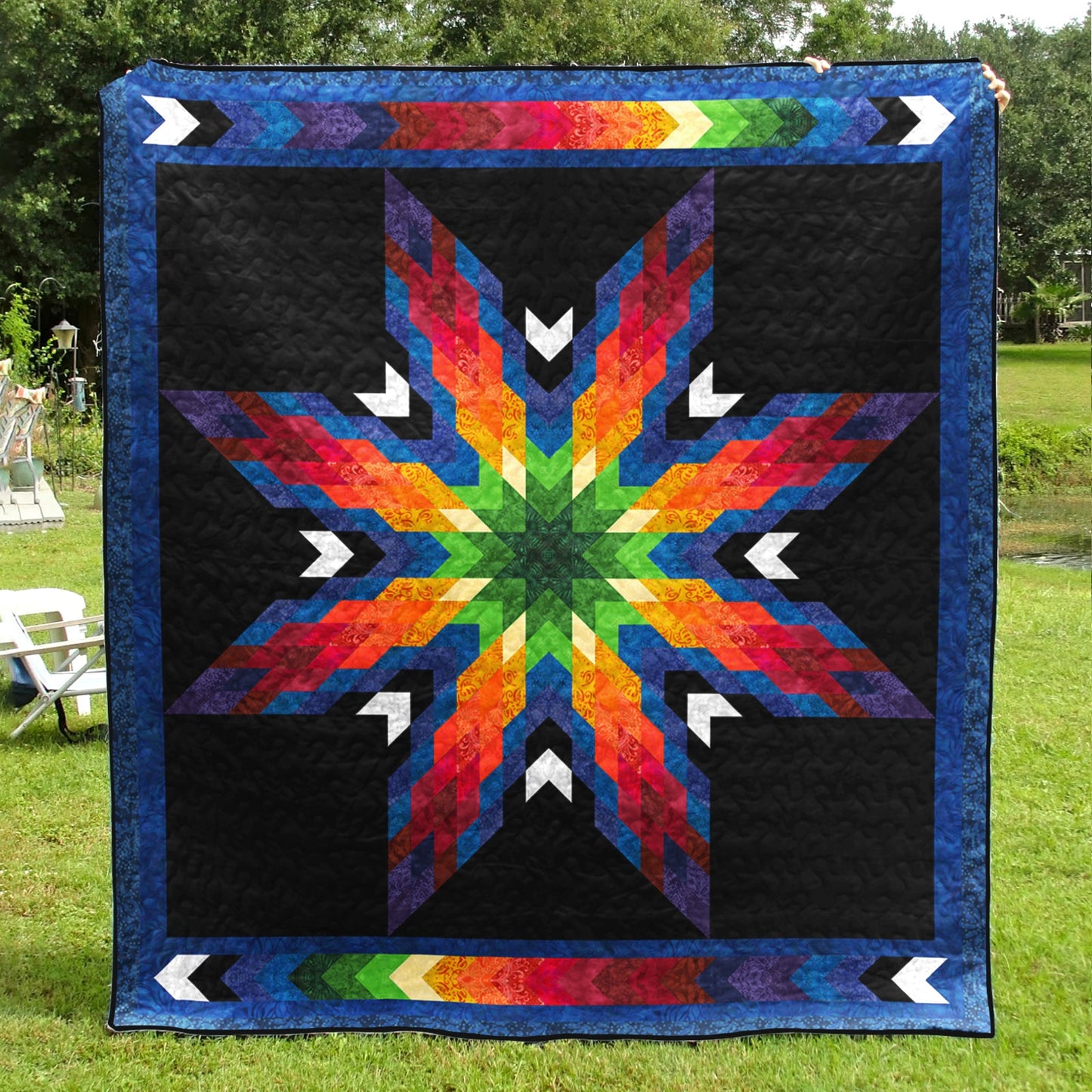Native American Colorful Star Quilt Blanket TL190533Y