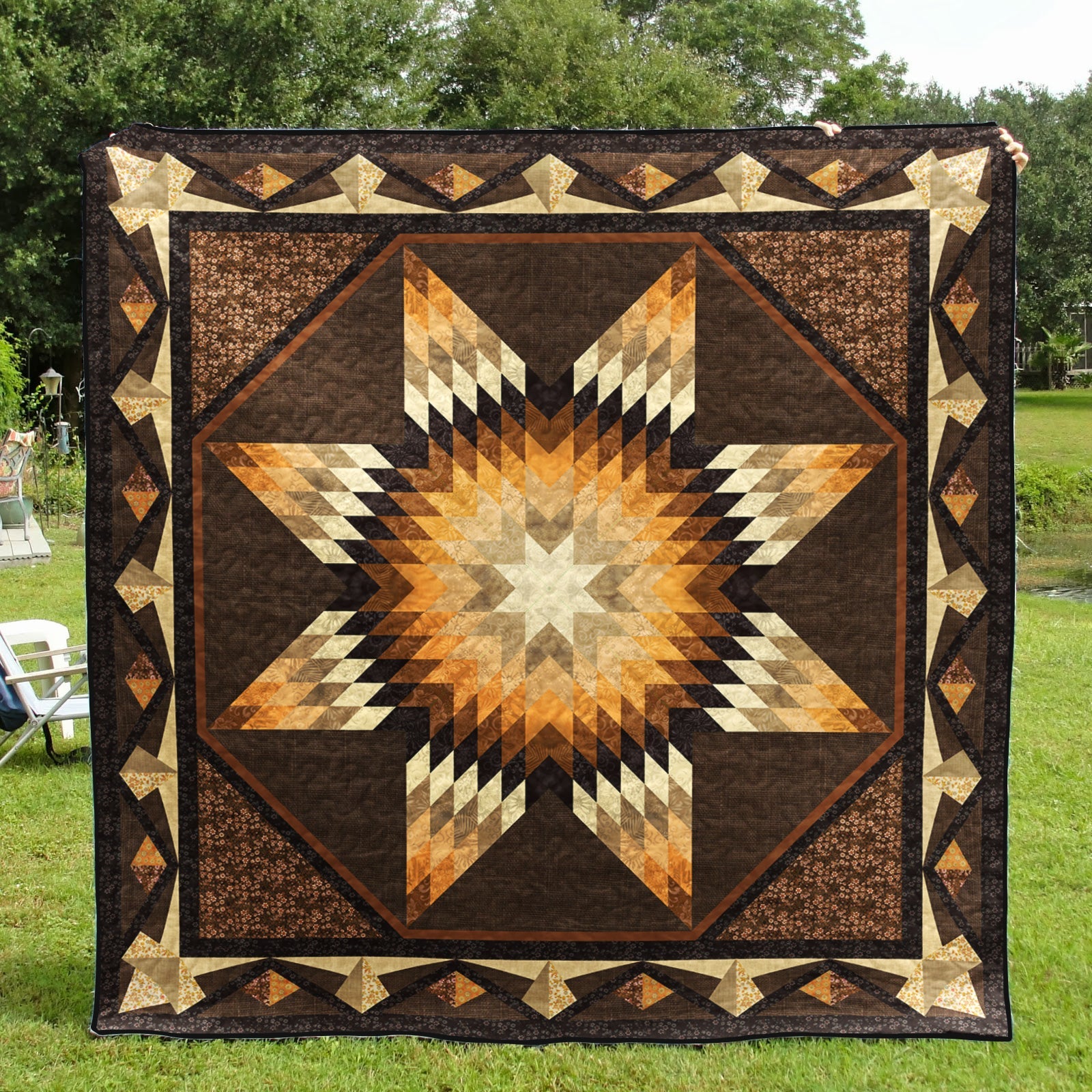 Native American Inspired Lone Star Art Quilt TN250503D – Charming Favor