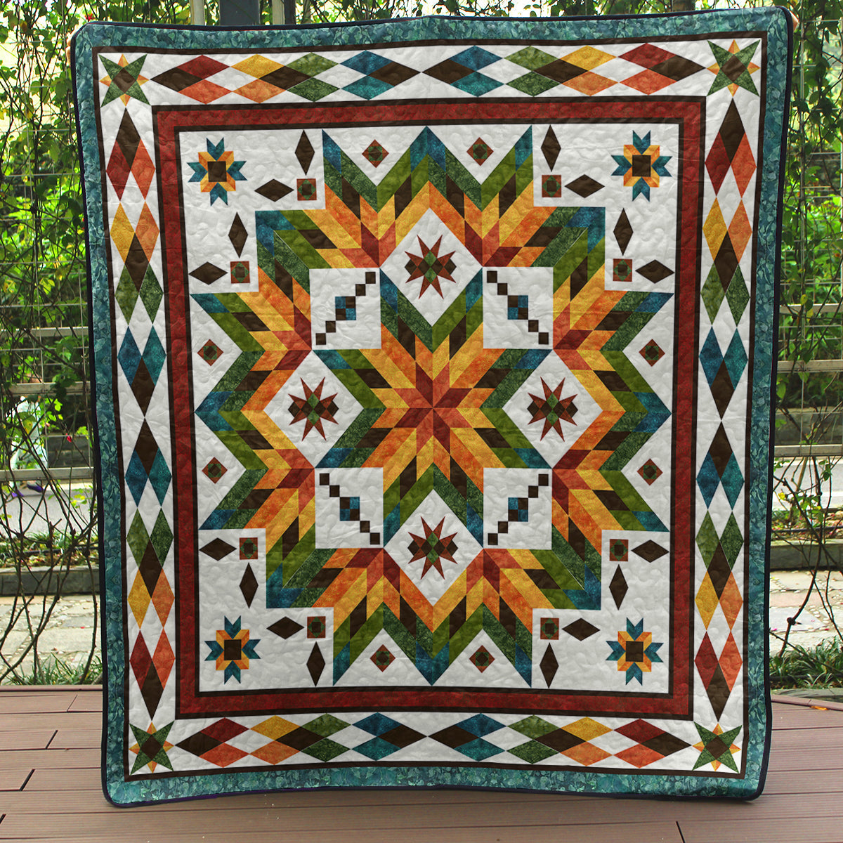 Glacier Star Quilt Blanket HN230512M