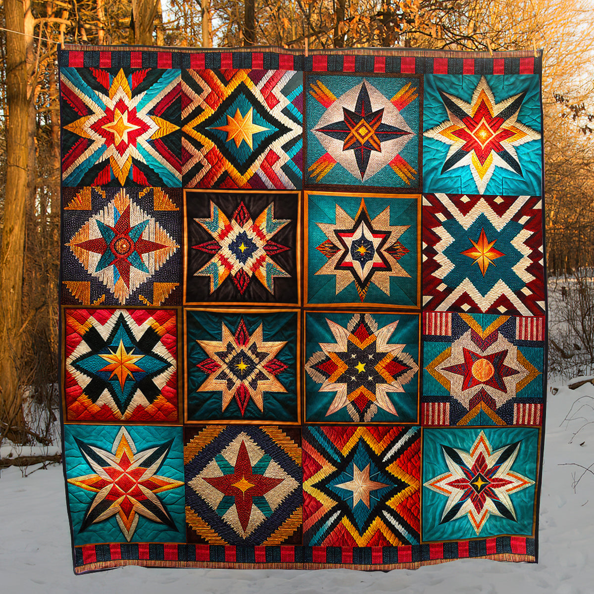 Native American Inspired Star Art Quilt TL190803Y
