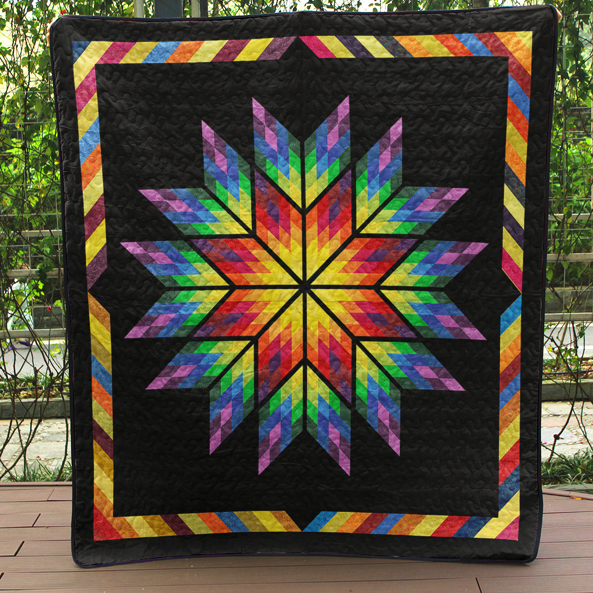 Native American Star Rainbow Quilt Blanket TL310503Y
