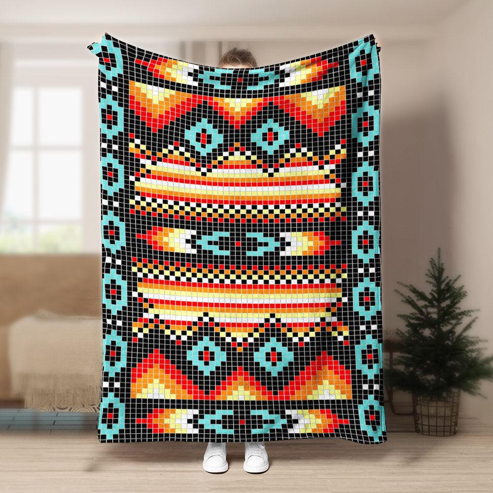 Native American DP170851F Sherpa Fleece Blanket