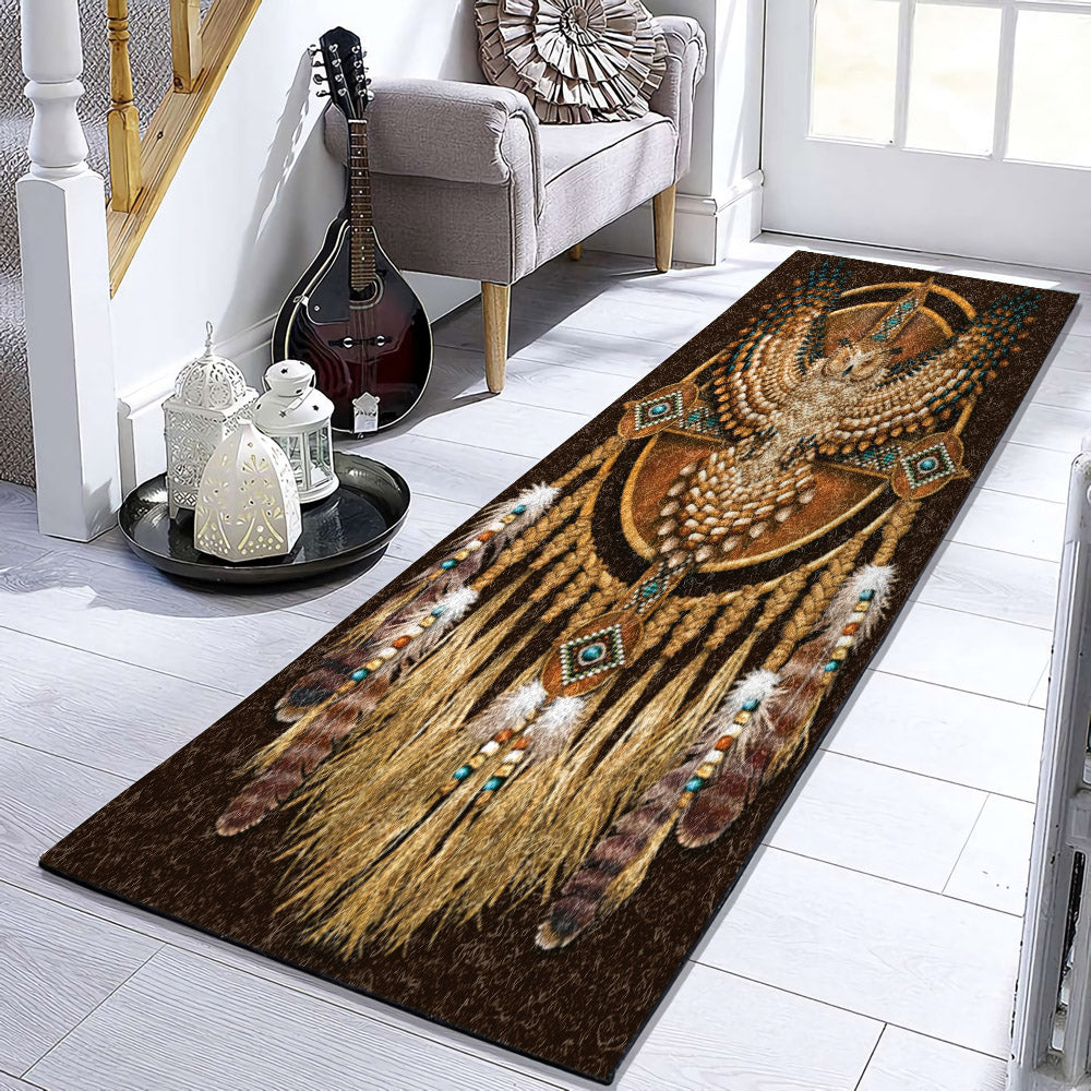 Native American Dreamcatcher Owl VD1910034RU Runner Rug