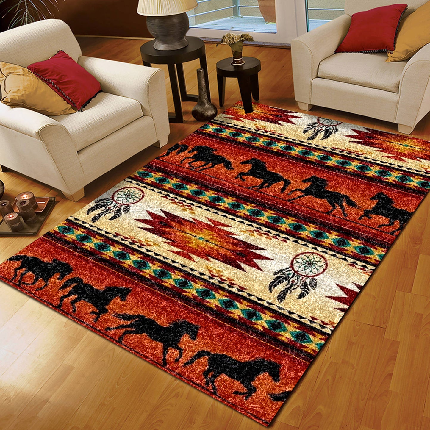 Native American Horse HM080832M Rug