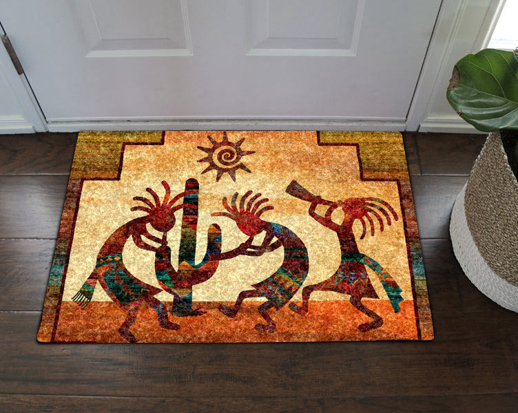 Native American Kokopelli DD09100056D Non-slip Door mats