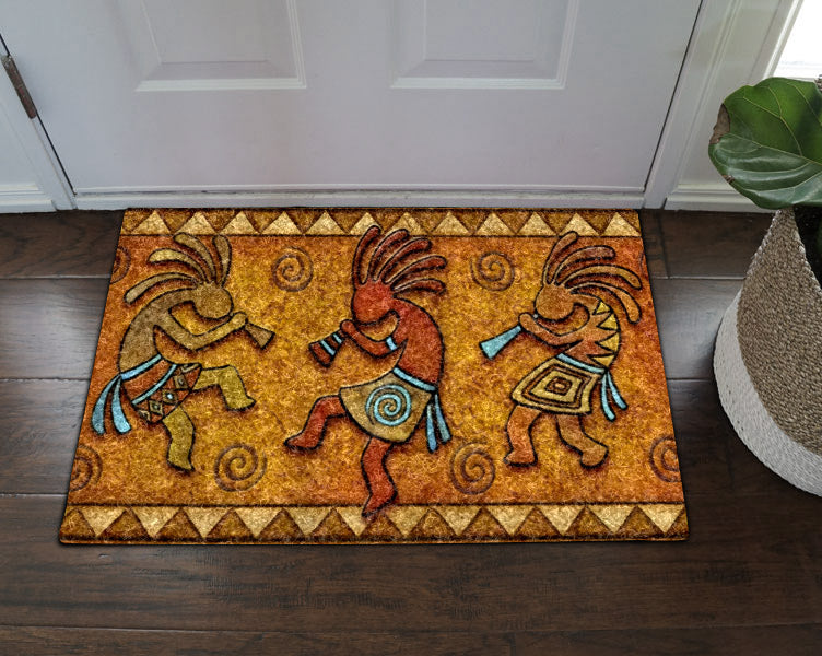 Native American Kokopelli DD10100101D Non-slip Door mats