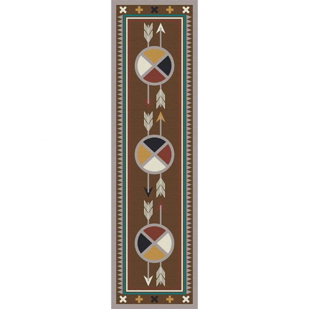 Native American Medicine Wheel CLM2110047R Runner Rug