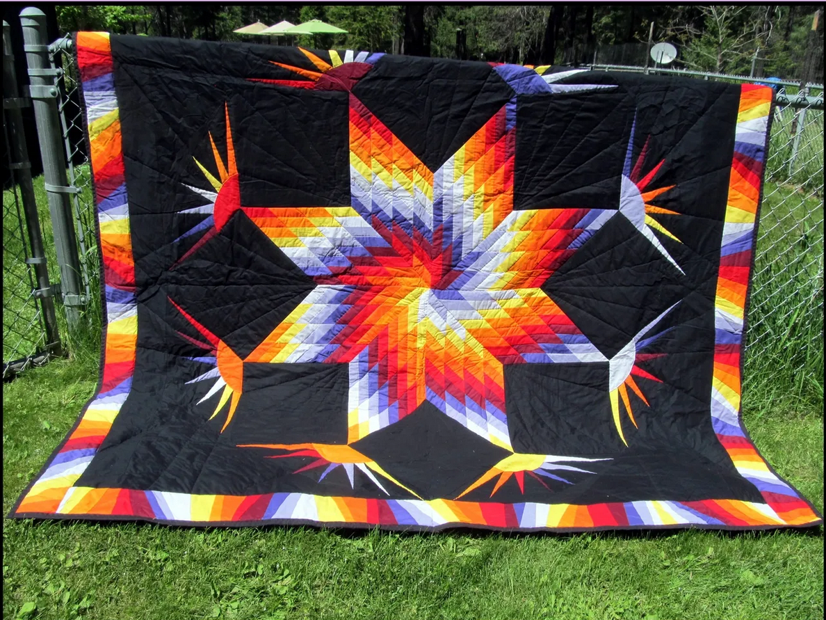 Native American Star CLA261223001 Quilt Blanket