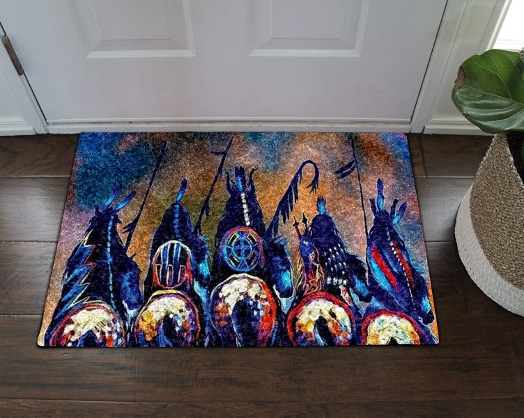 Native American Warrior DD08100067D Non-slip Door mats