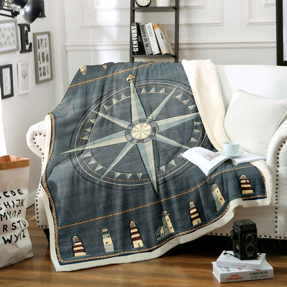 Nautical TT2711105TT Sherpa Fleece Blanket