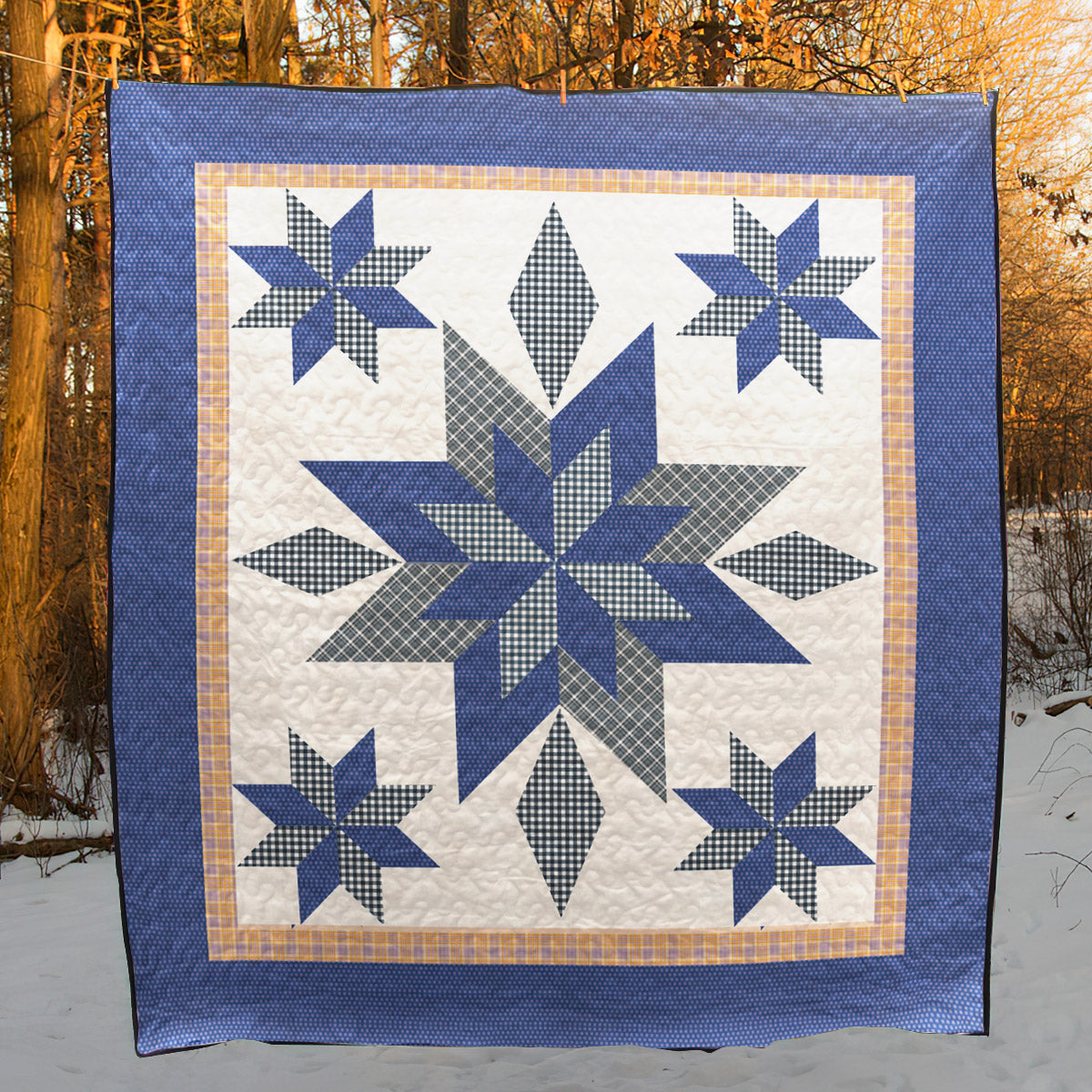 Navy Star CLT2510287H Quilt Blanket