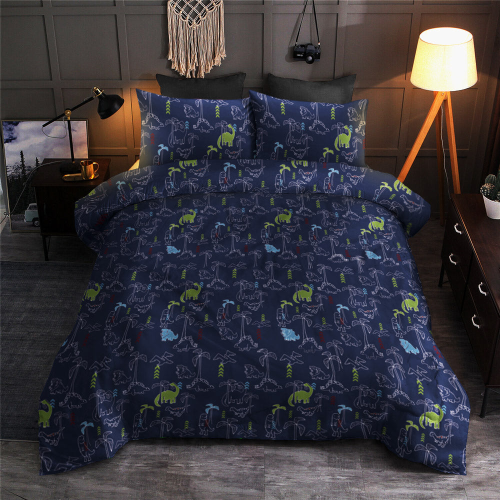 Navy Dinosaur CLM0110217B Bedding Sets