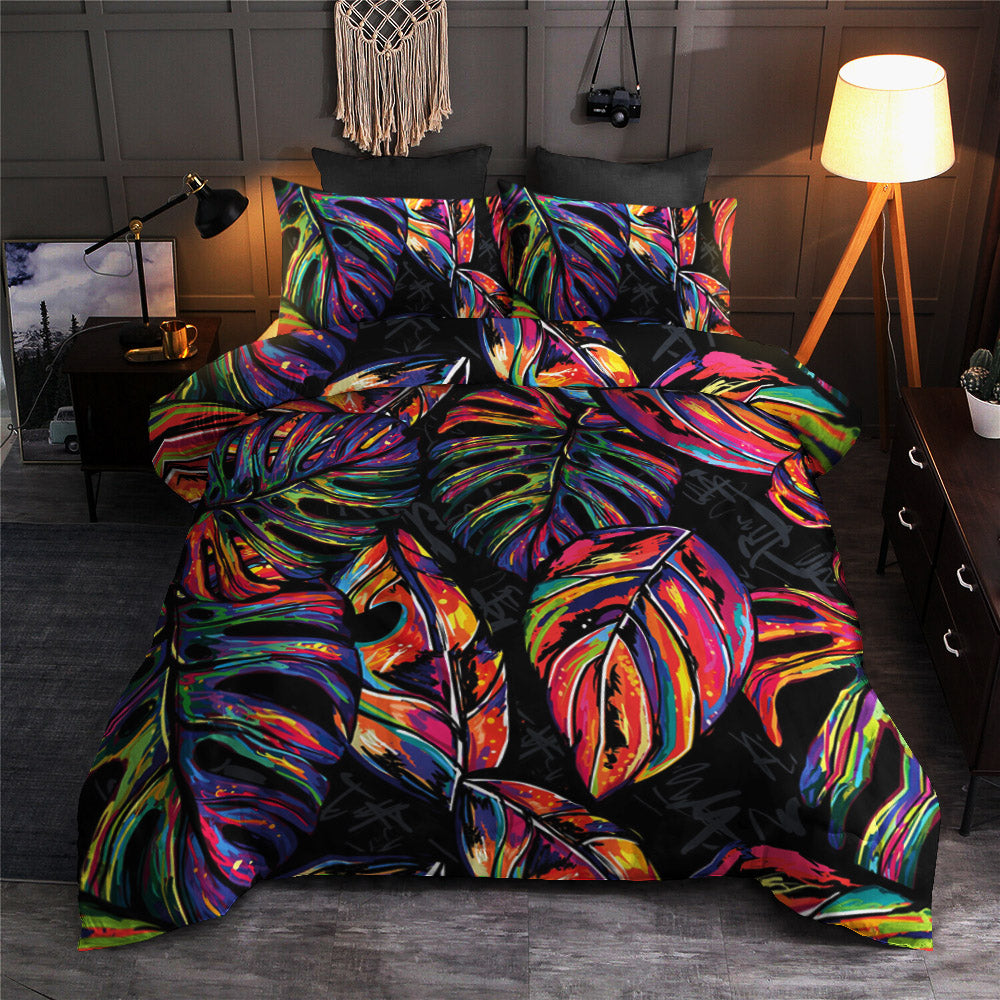 Neon Color Tropical Palm Leaves CLA19100562B Bedding Sets
