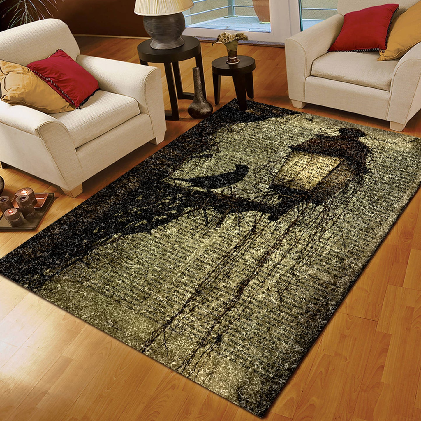 Nevermore The Raven CL171016MDRR Rug