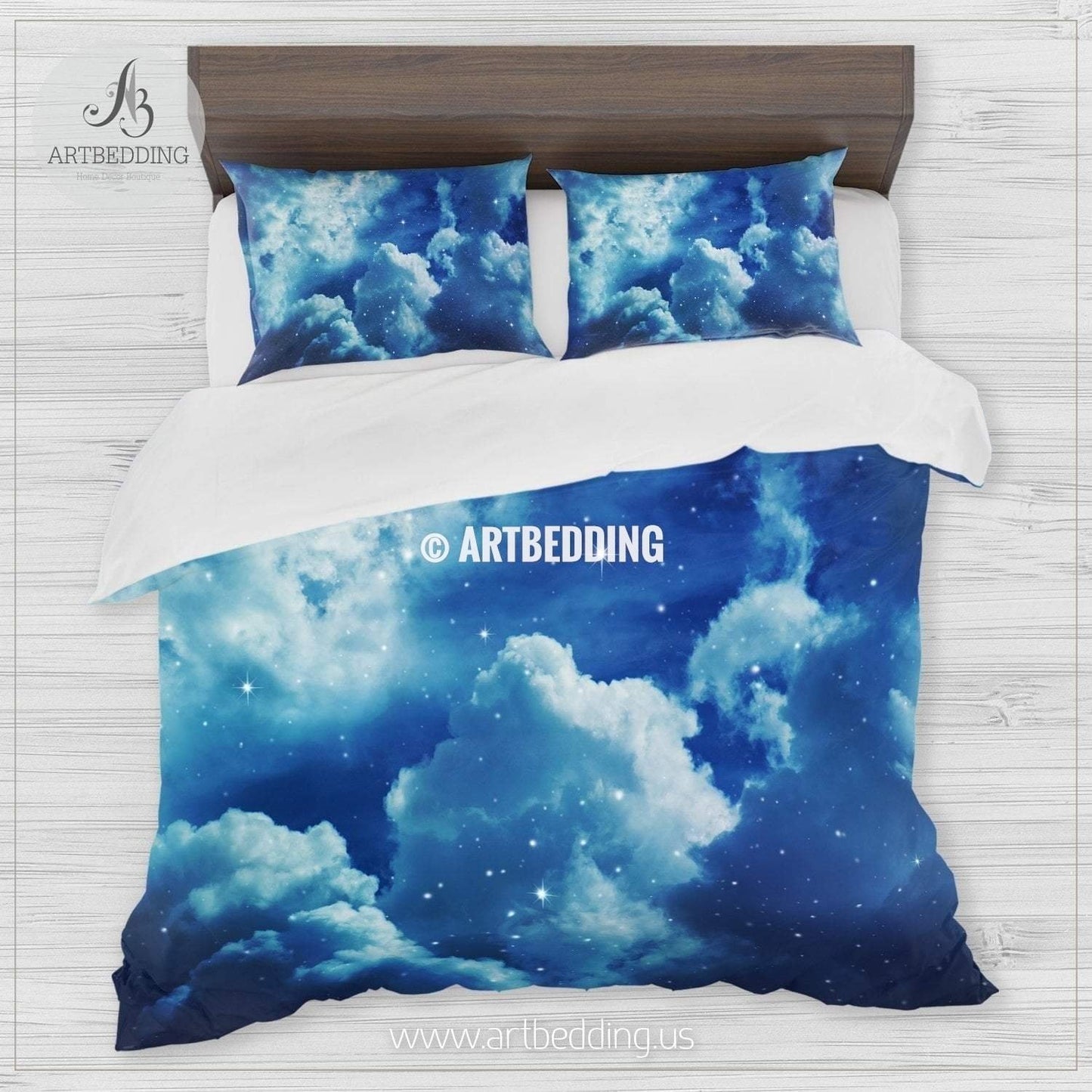Night Cloudy Sky With Stars CL25100413MDB Bedding Sets