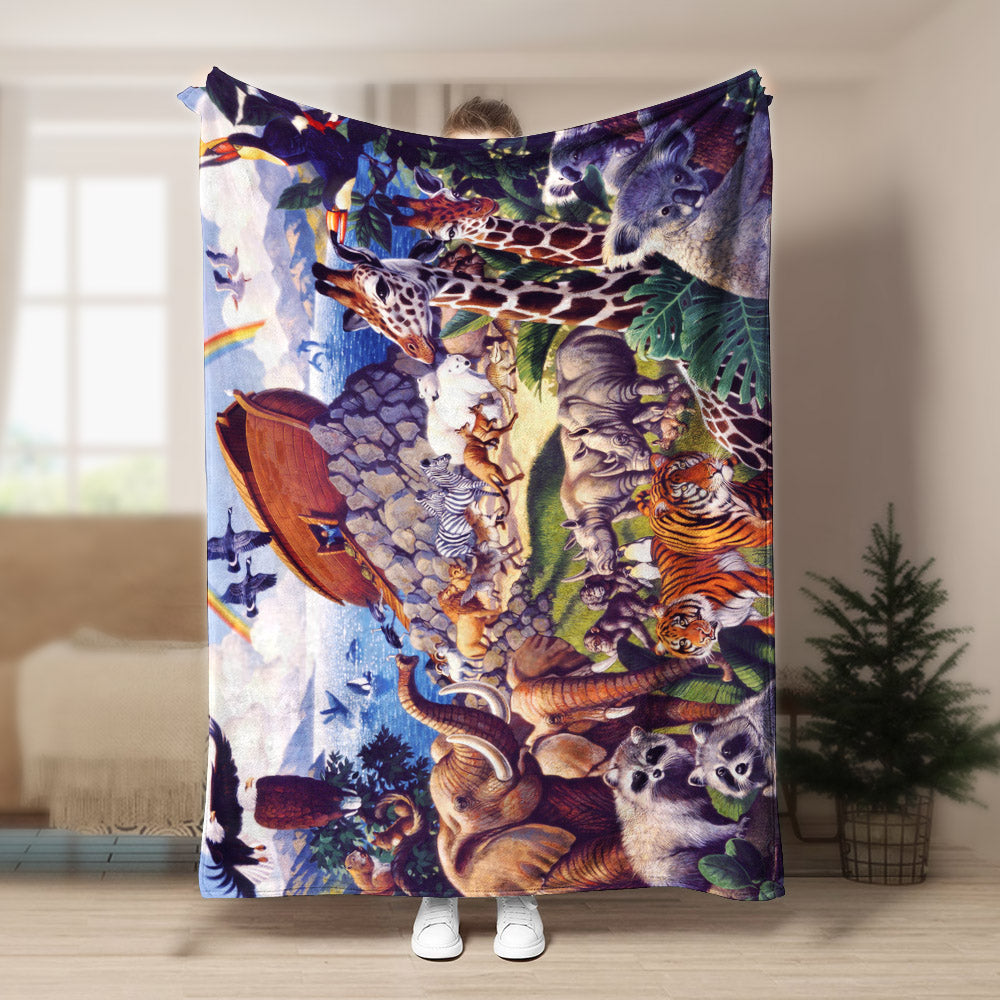 Noah Ark NT040984F Sherpa Fleece Blanket