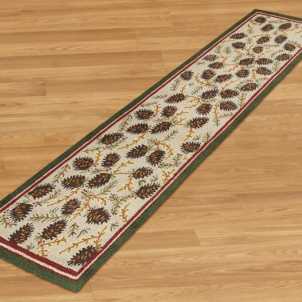 Northwoods Pinecones CLM2110051R Runner Rug