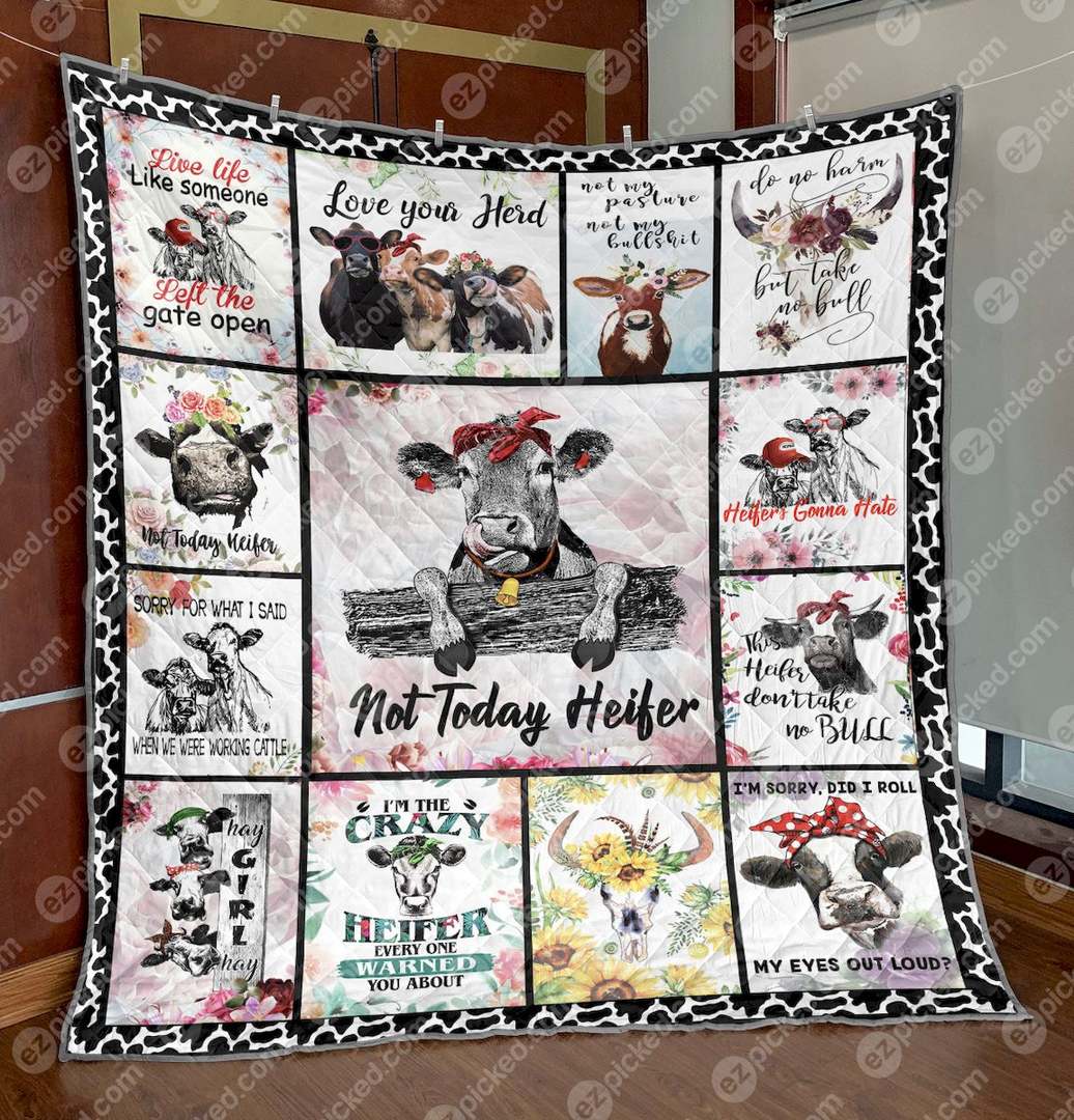 Not Today Heifer PKD210626 Quilt Blanket