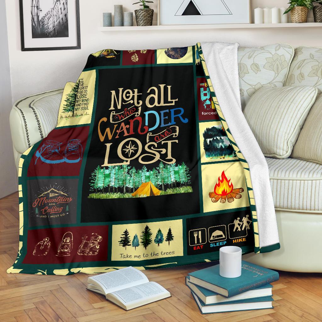 Not All Who Wander Are Lost CLM0512359S Sherpa Fleece Blanket