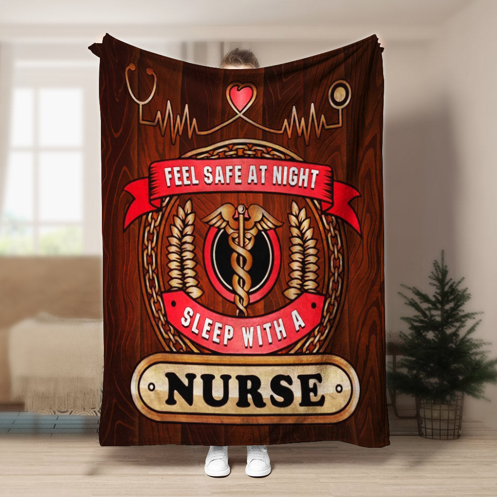 Nurse HN051051F Sherpa Fleece Blanket