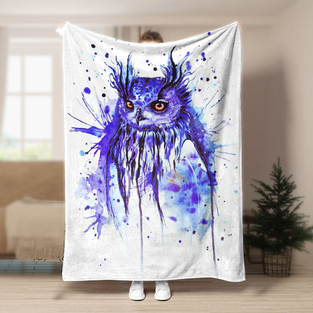 Owl CL1208144MD Sherpa Fleece Blanket