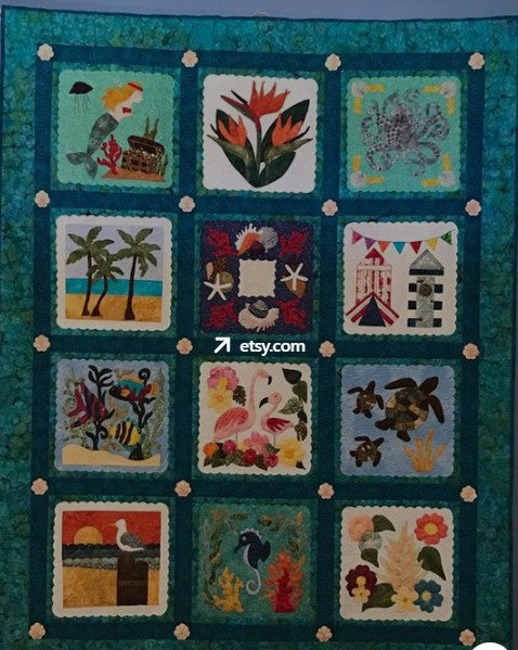 Ocean CLA1910366Q Quilt Blanket
