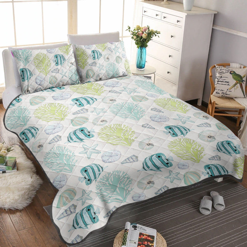 Ocean CLM2309141B Quilt Bedding Set
