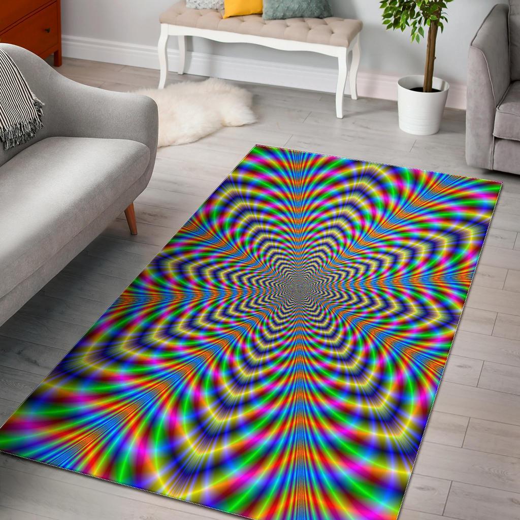 Octagonal Psychedelic Optical Illusion CL17100428MDR Rug
