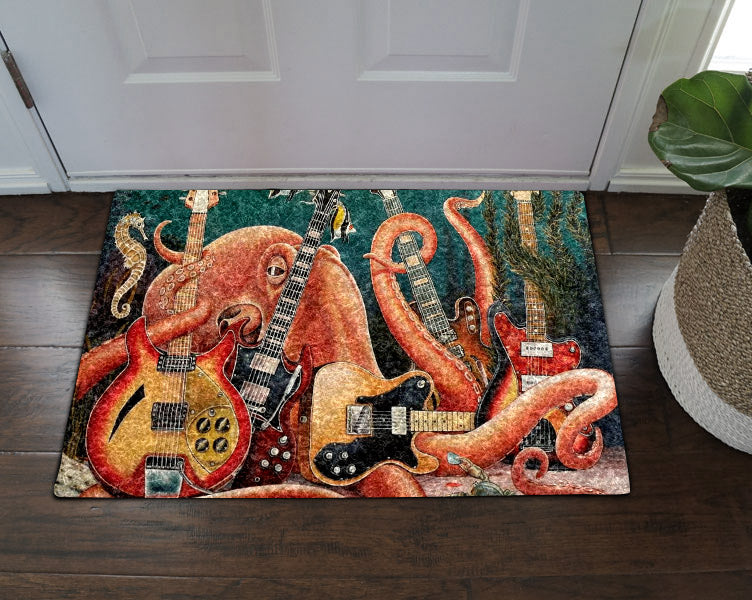 Octopus And Guitar DD300935D Non-slip Door mats