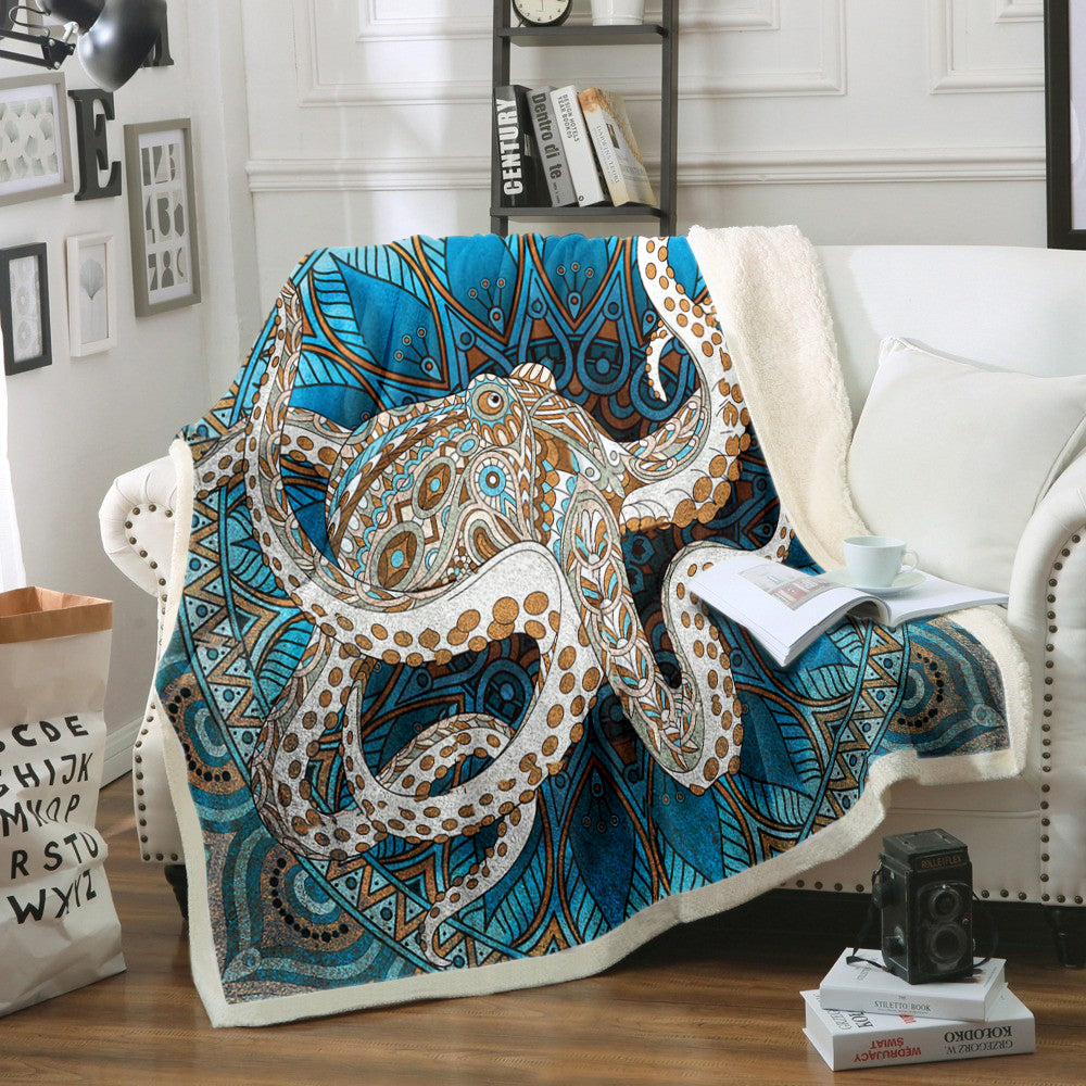 Octopus CG1610122TT Sherpa Fleece Blanket