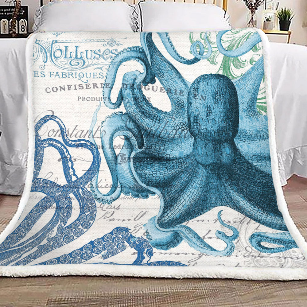 Octopus HM1210099TT Sherpa Fleece Blanket