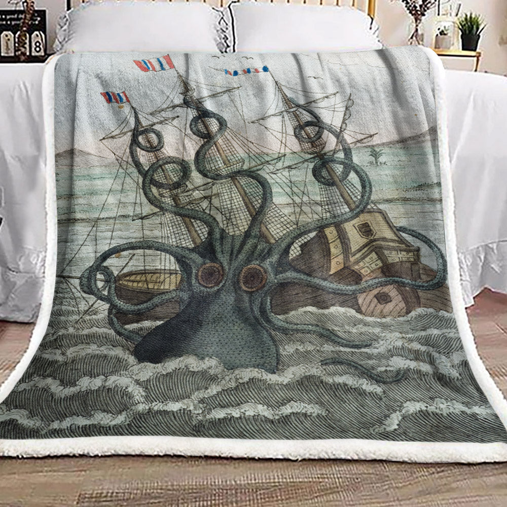 Octopus HN240999F Sherpa Fleece Blanket