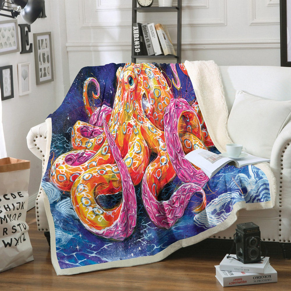 Octopus ML2009131F Sherpa Fleece Blanket