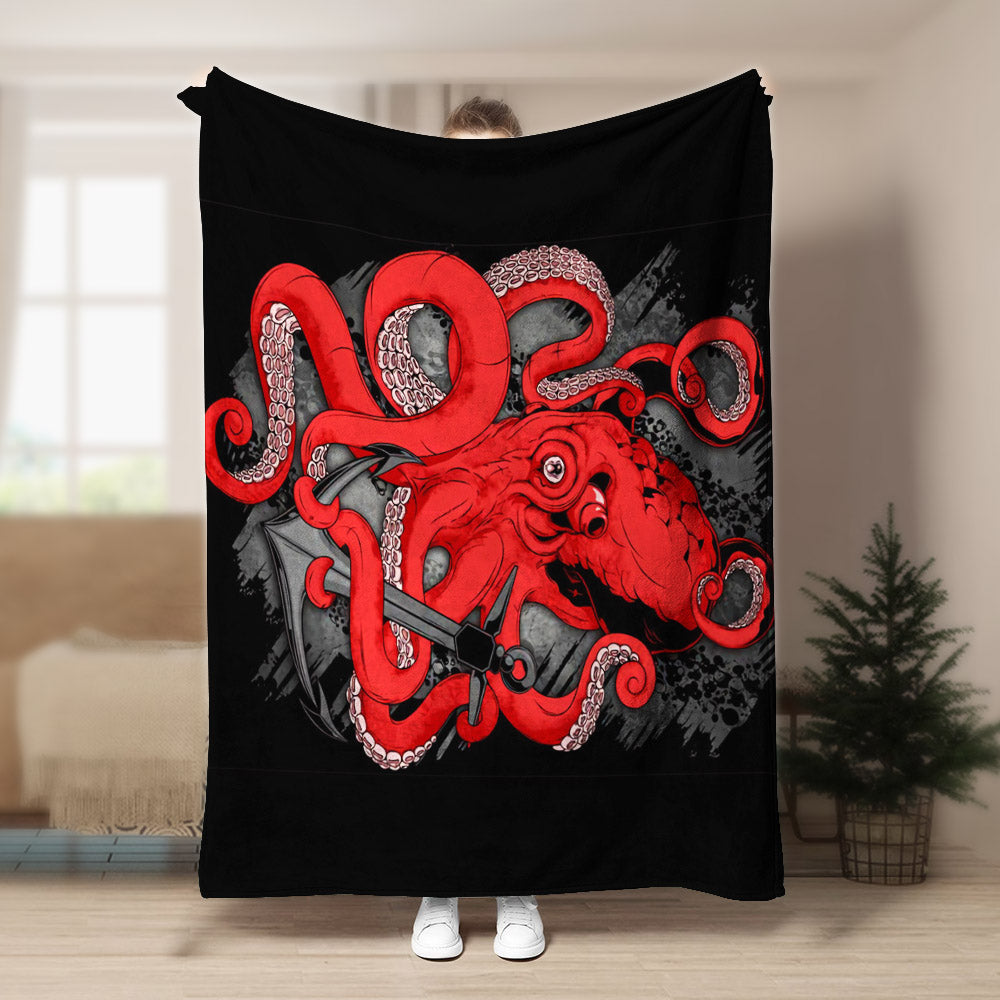 Octopus ML270833F Sherpa Fleece Blanket