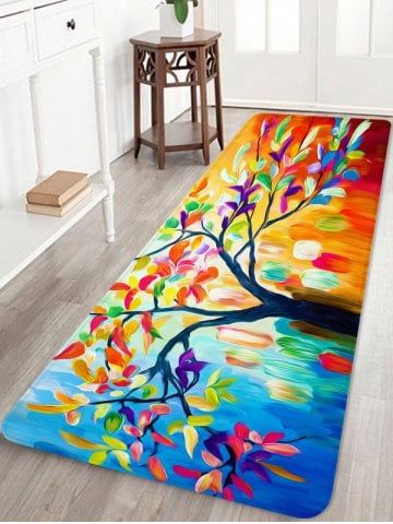 Oil Painting Tree CLP0810065R Runner Rug
