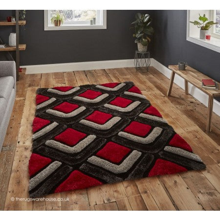 Oscar Black Red CLA2410376R Rug