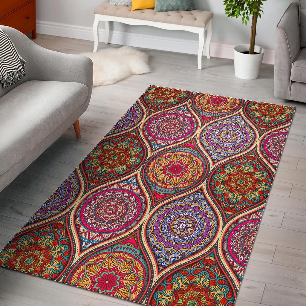 Oval Bohemian Mandala Patchwork CL17100439MDR Rug