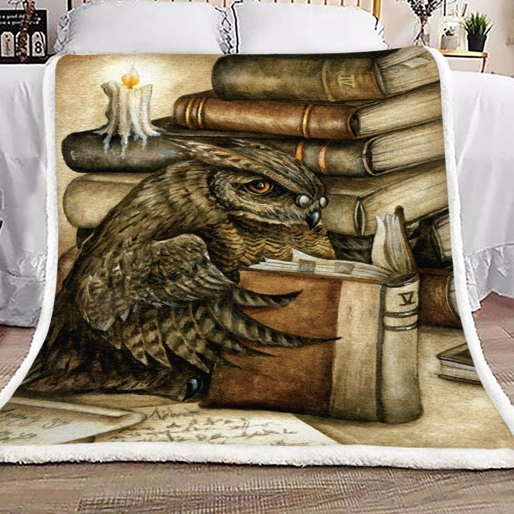 Owl Books NN1010119TT Sherpa Fleece Blanket