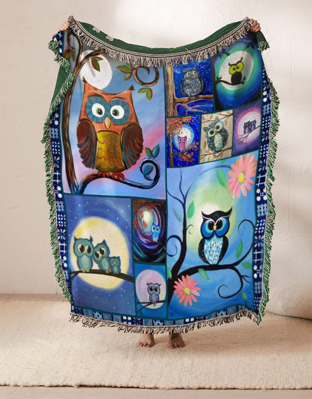 Owl NT1410198S Throw Blankets For Sofa