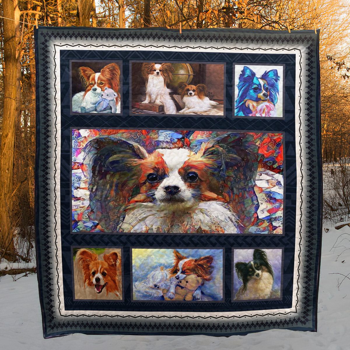 Papillon CLH0711196Q Quilt Blanket