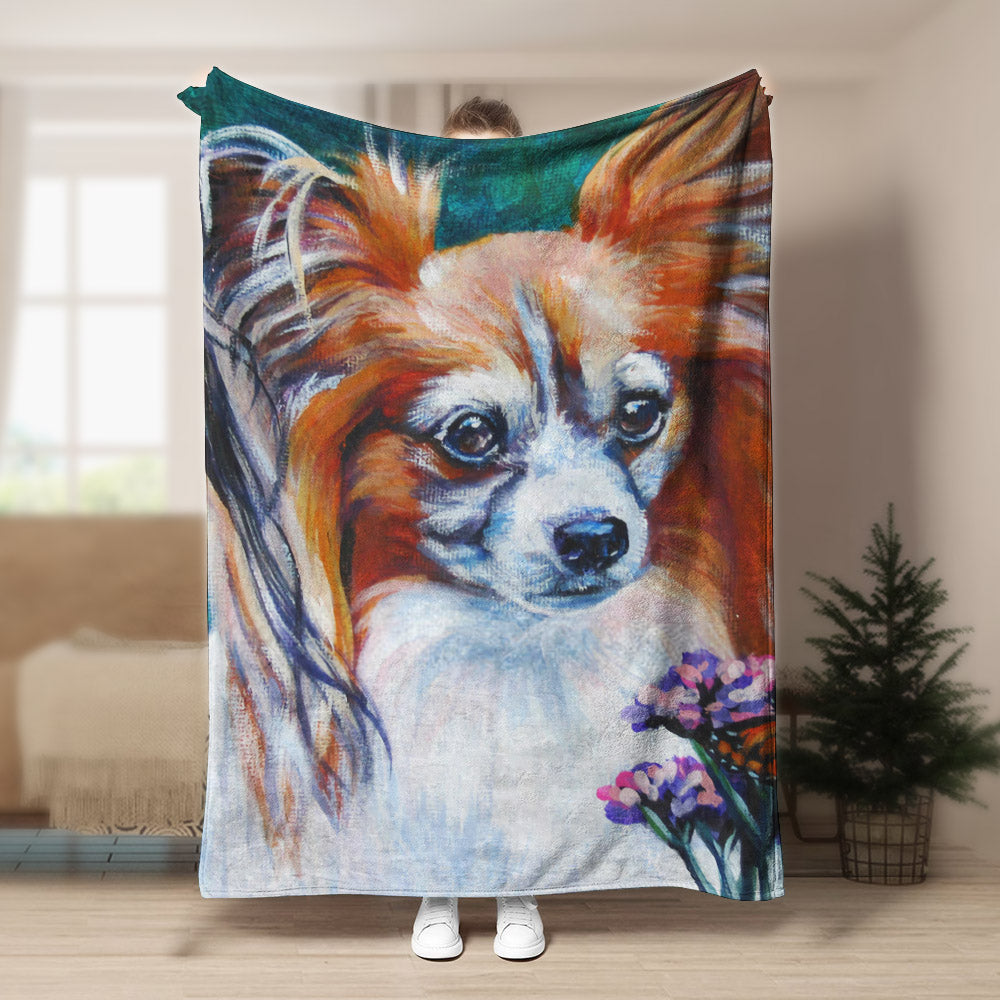 Papillon BL070969F Sherpa Fleece Blanket