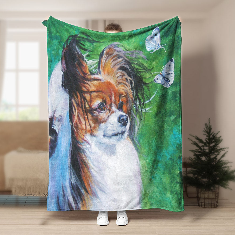 Papillon BL171037F Sherpa Fleece Blanket
