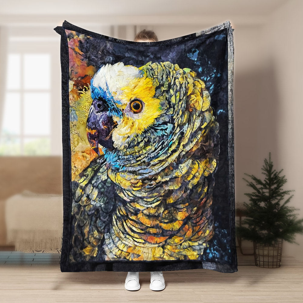 Parrot DD080997F Sherpa Fleece Blanket