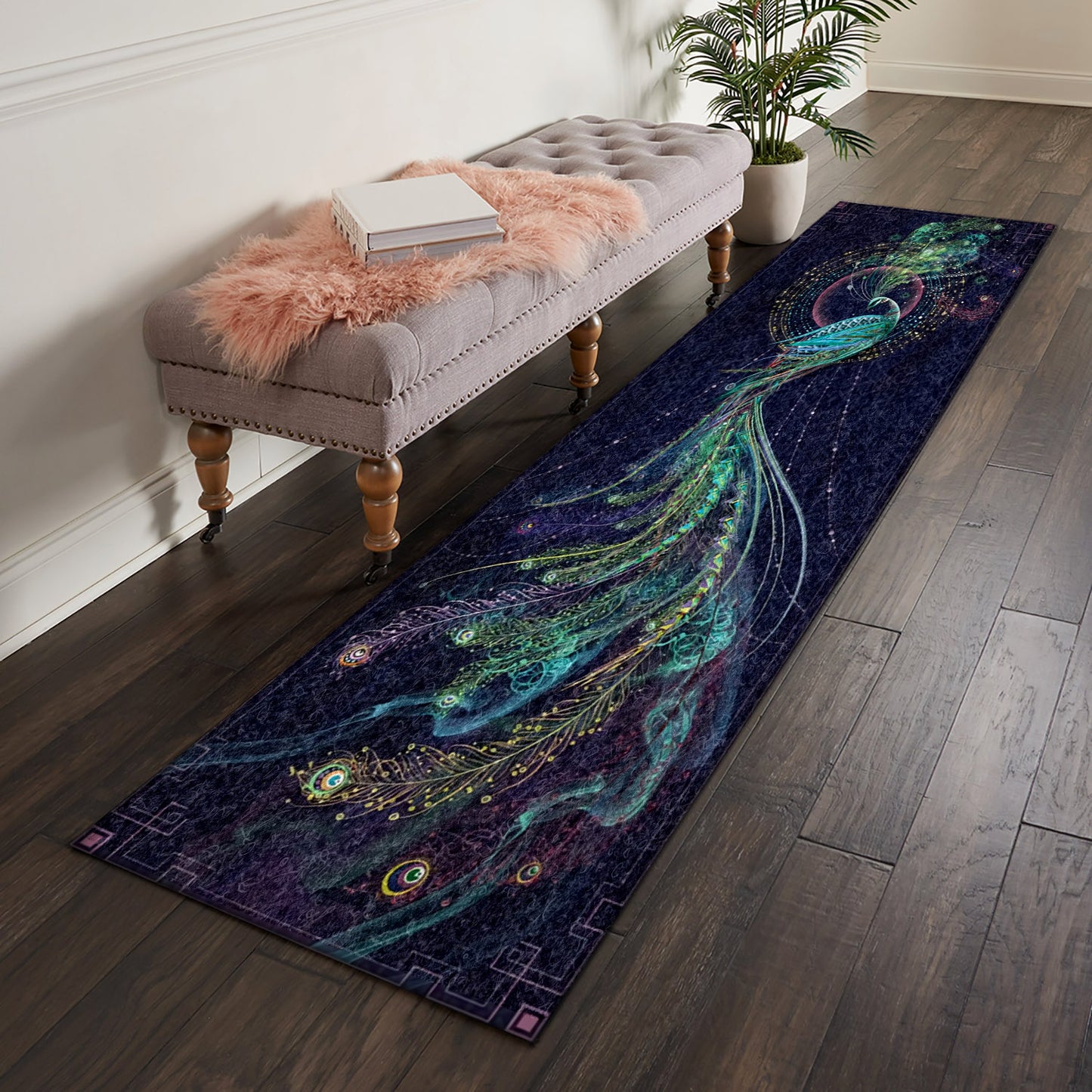 Peacock AA101040N Runner Rug