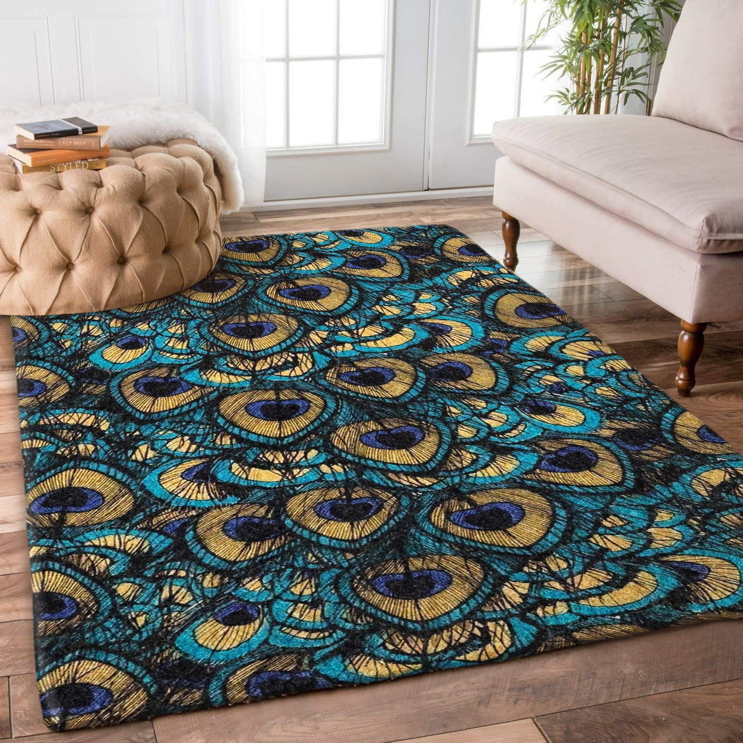 Peacock Feathers BT1510196R Rug
